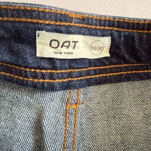 OAT‎ New York Dark Wash Wide Flare Jeans Size 10 - Picture 3 of 7